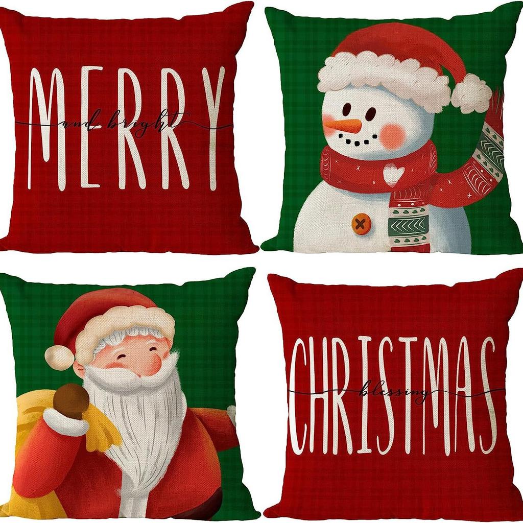 Nieuw Kerstboom Bedrukt Kussensloop Home Kussenhoes Kerstdecoratie Bank Kussensloop