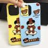 Zhitai Jelly Skin Tecknat Skal för iPhone 12 till 16, 13, 14 Pro Max, 15 Pro