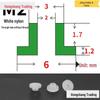 Step T-Shaped Nylon Insulating Bushing Washer, M3-M35 Thread Protection Spacer