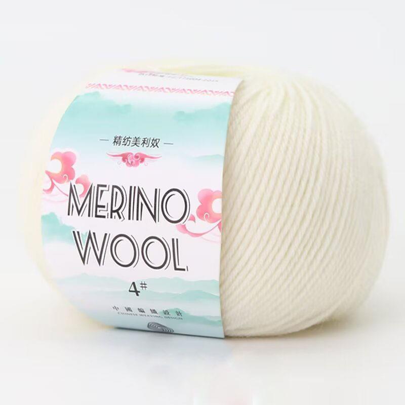 Premium Wollknäuel 50g Mitteldickes Garn Handgestrickt DIY Häkeln Pullover Schal Garn Merinowolle Wollknäuel