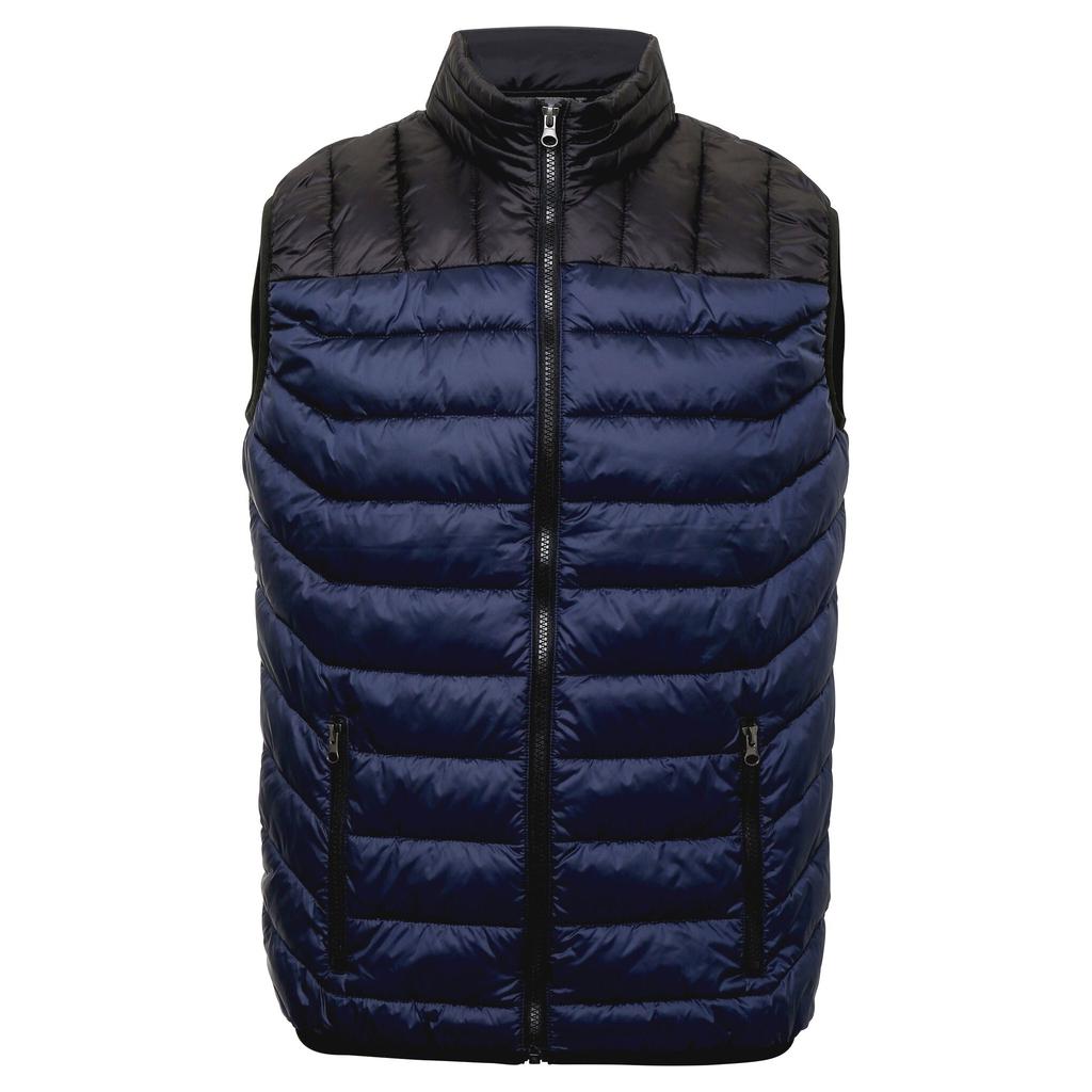 2786 Mens Domain Sleeveless Two Tone Vest