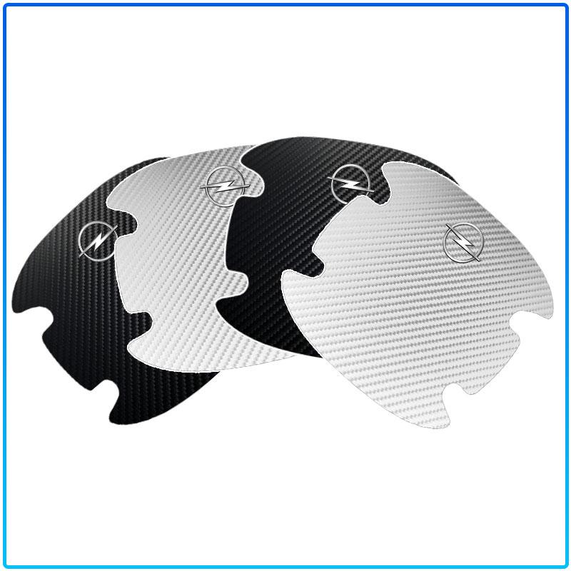 4pc Carbon Fiber Car Door Bowl Protection Sticker Door Handle Protection Film For Opel Crosa D H Insignia Astra J Zafira B Mokkaastra Vivaro Astra G