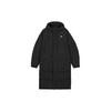 Casual Sportieve Rits Capuchon Middellange Donsjas Uniseks Buitenjas Zwart IV7558