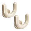 2PCS Shoe Rack U Shape Suction Cup Hook Non-Slip Stable Support No Drilling Slipper Rack for Towels Bathroom