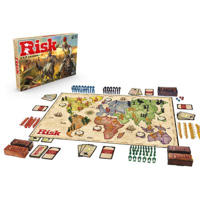 Hasbro Jeu de société Risk World Conquest Jeu de stratégie Version japonaise Âges Nombre de joueurs B7404 Produit authentique 10+ 2-5