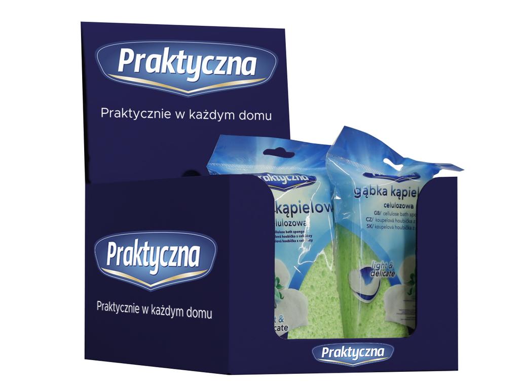 Gąbka Kąpielowa Celulozowa Praktyczna -Dis 20Szt