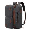 Men Backpack Cool Bell Multifunctional Canva Backpack &Shoulder Bag& Messenger Bag& Handbag 15.6/17.3 Inch Laptop Backpack