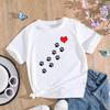 (Taille asiatique) T-shirt femme imprimé patte aquarelle style années 90 mignon t-shirt haut mode femme vêtements manches courtes t-shirts graphiques