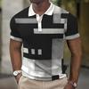 Herren Poloshirt Kurzarm 3D-Druck Oberteile Mode Polyester Atmungsaktiv Bequem Poloshirts