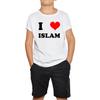 J'aime l'Islam Spirituel Islamique Religieux Musulman Religion T-shirt pour Enfants