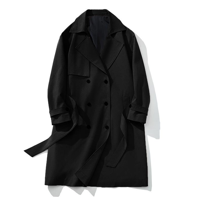 Trenchcoat Herren Mittellang Herbst und Winter Mittellang Herbst und Winter Paar Retro Überknie Mantel Mantel