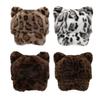 Cartoon Kitten Ears Baseball Hat for Girls Leopard Print Sports Hat For Outdoor Activities Fun Photo Props