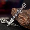 Retro King Kong Pestle Pendant Men's Jewelry Personality Hip-Hop Neck Accessories 925 Silver Chain Necklace Amulet Male Gift