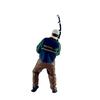 Artistic 1/64 Scale Miniature Fishing Figure Resin Attractive Mini Fishing Scene Resin Ornament for Decorative Use Gift