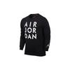 Jordan Alphabet Print Crew Neck Sweatshirt Men Tops Black CK1355-010