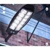 3000LM Upgraded LED Solar Street Light Outdoor Waterproof LED for Garden Wall Adjustable Angle Solar Lamp Built-in