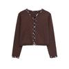 European and American Style, New Women's Clothing, Fashionable, Versatile, Cross-border Foreign Trade Interwoven Decorative Layer Knitted Jacket
