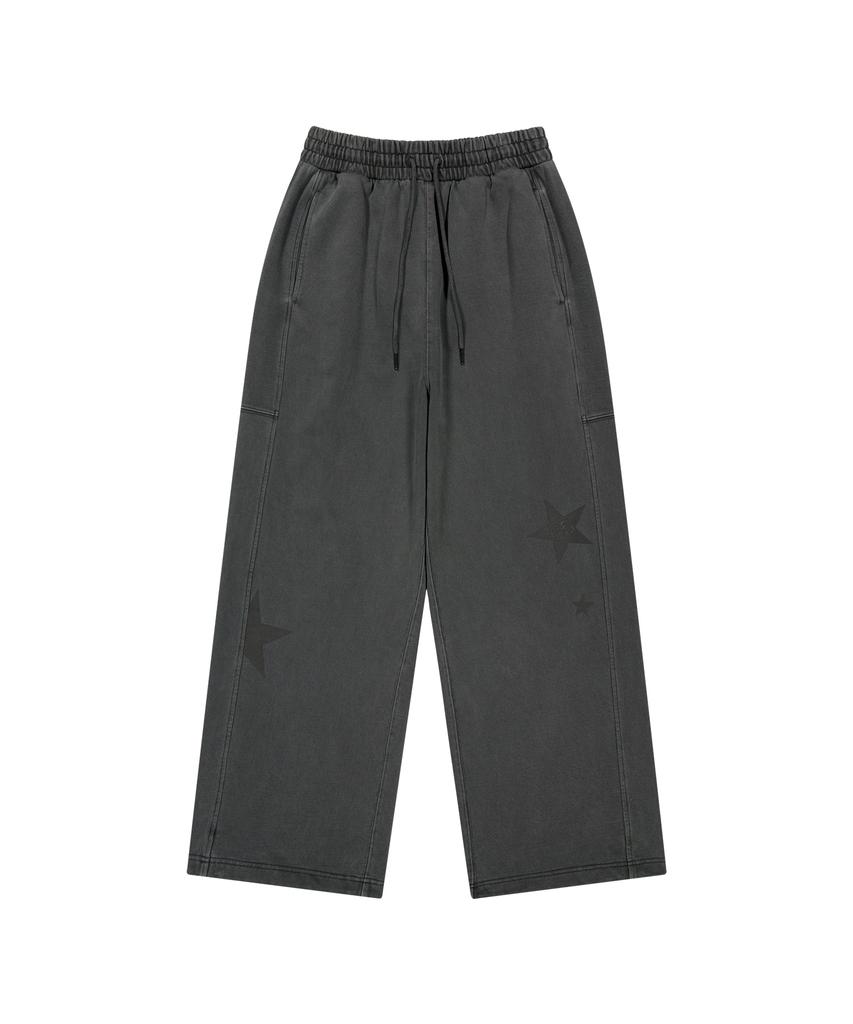 LMR Pigment Wide String Sweatpants Charcoal