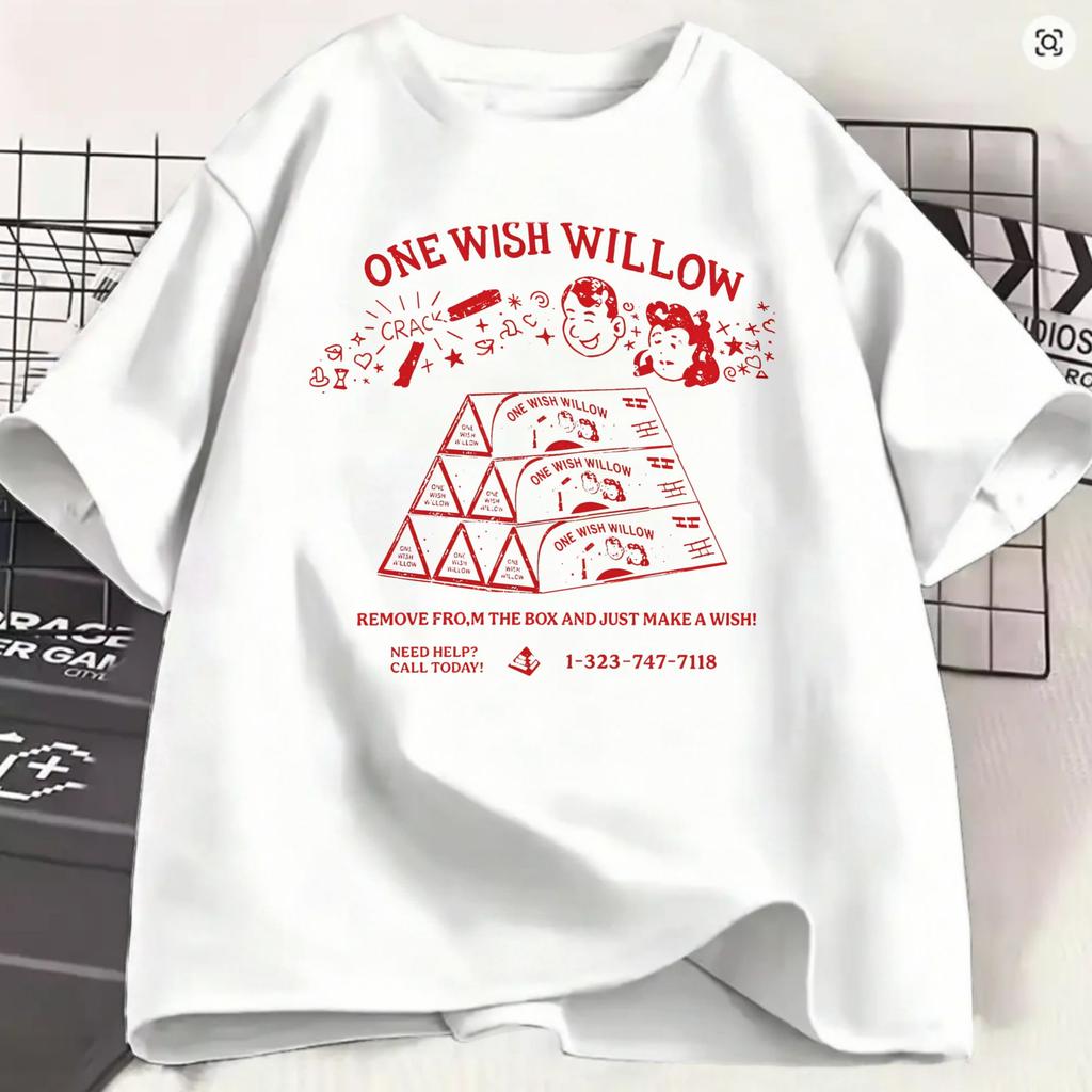 Obsession Film 2026 T-shirt Été Un Souhait Willow Hip Hop T-shirts Unisexe 100% Coton Col Rond Vêtements Grande Taille Manches Courtes