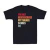 I'm Only Here Because My Trainer Scares Me Funny Joke Vintage Men's T-Shirt