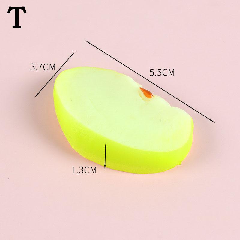 Simulation Fruit Slices Fake Artificial Apple Lemon Mango Watermelon Model Photography Props For Party Kitchen Home Decor Supply