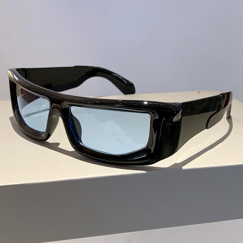 Lunettes de soleil KAMMPT Y2k Enroulantes Monture Métallique Protection UV400 Tendance Design Vintage pour Hommes Femmes Sports d'extérieur