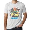 Men’s Vintage Tee Shirt Graphic T Shirt Summer Triangle Bunec Vintage White