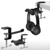 Universal Headphone Hanger Desk Mount Headsets Holder Under Desk Headphones Stand Hook Aluminum Alloy