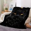 1pc Cat Constellations Soft Warm Throw Blanket Nap Blanket For Couch Sofa Office Bed Camping Travel,Comfortable