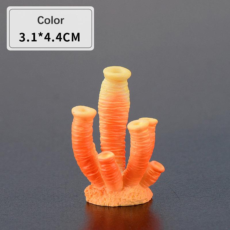Mini coral artificial colorido bonito decoração de aquário ornamental para aquário