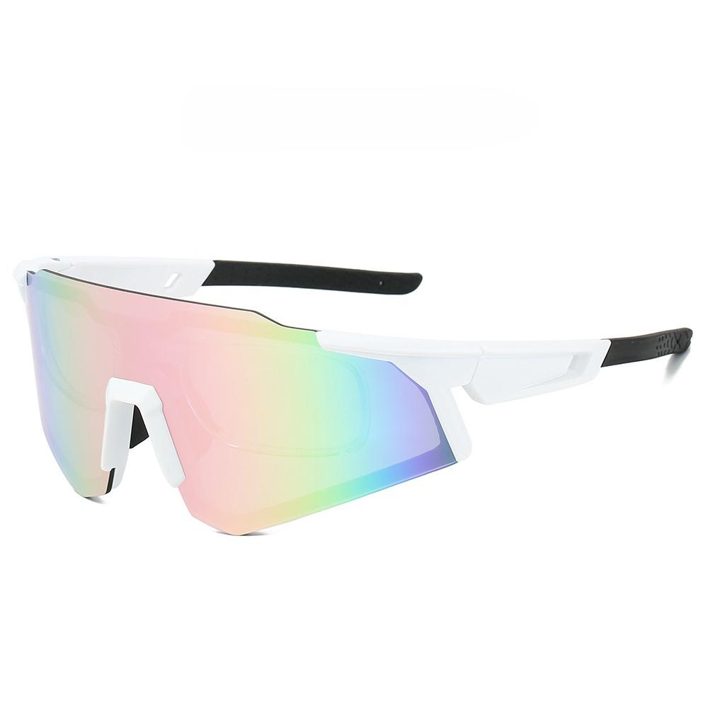 Rimless Sports Goggle Men Fashion Mirror Protective Sunglasses for Cycling Women New Trendy Anti-UV Outdoor Shades