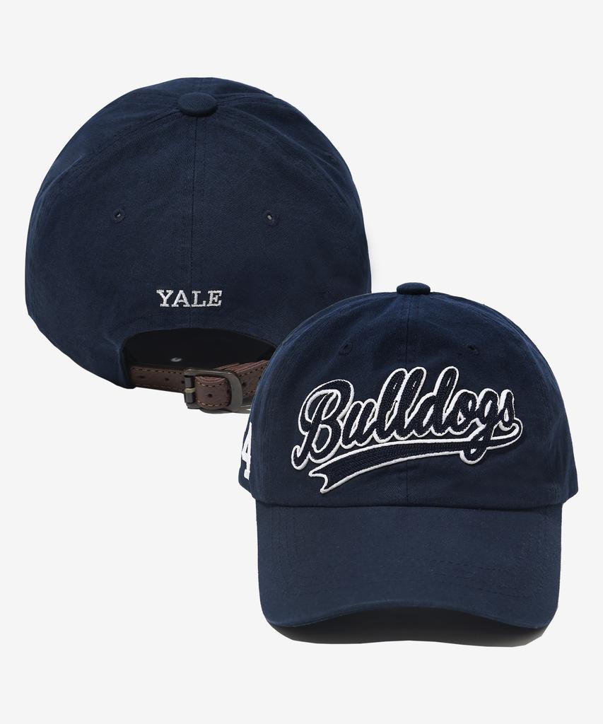 YALE Vintage Bulldogs Tail Logo Ball Cap_Navy