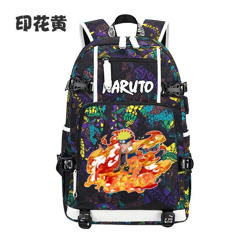 Naruto Anime Ryggsäck Lätt Ergonomiskt Ländryggsstöd Stor Kapacitet för Studenter