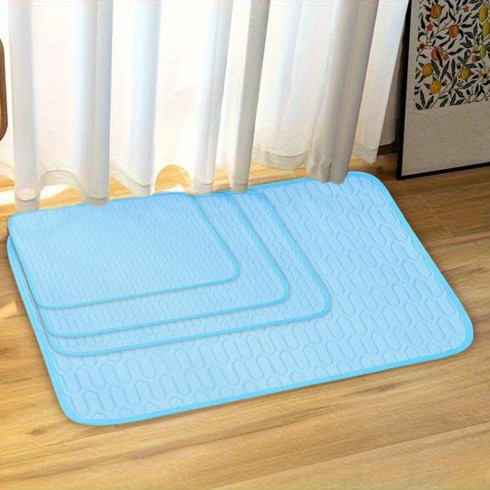 Dog Cooling Mat Ice Silk Cooling Pad Washable Pet Cool Bed Breathable Sleeping Mat for Large Dogs Cats