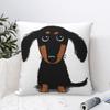 Langharige Dashond Puppy Sierkussenhoes Kussens voor Bank Worst Doxie Hondenliefhebber Casual Kussenhoezen