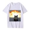 Funny Cat Meme Printed Tshirt Women Men Fashion Summer Oversized Short Sleeved Casual Harajuku Tshirts Tops Casual Clothing