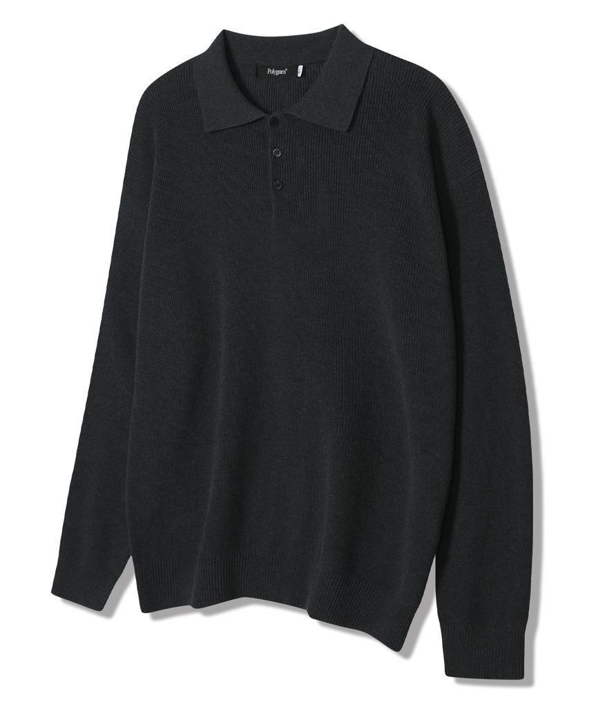 POLYGRAM Long Sleeve Collared Knit - 4 Colors (Type A)