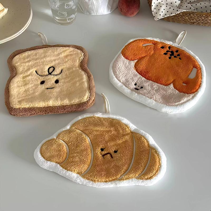 Hand Towel Soft Absorbent Handkerchief Kitchen Towels Kitchen Bathroom Accessories Cleaning Cloth Hand Wipe