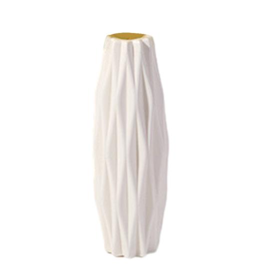 Keramische Look Plastic Vaas Scandinavische Boho Stijl Vaas Moderne Bloemschikking Container voor Keuken Woonkamer Slaapkamer Huisdecoratie
