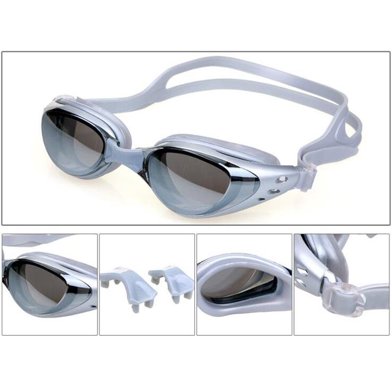 Plating Myopia Swim Goggles Professional Waterproof Anti Fog UV Shield Eyewear Swimming Pool Water Sports Glasses for Men Women
