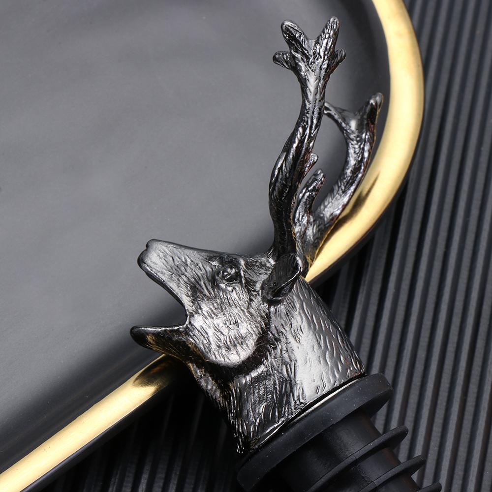 Christmas Ornament Kitchen Accessories Unique Stag Bottle Stoppers Wine Pourer  Wine Aerators