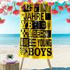 YB Print Beach Towel, Large Soft Quick Dry Towel for Beach Camping Swimming