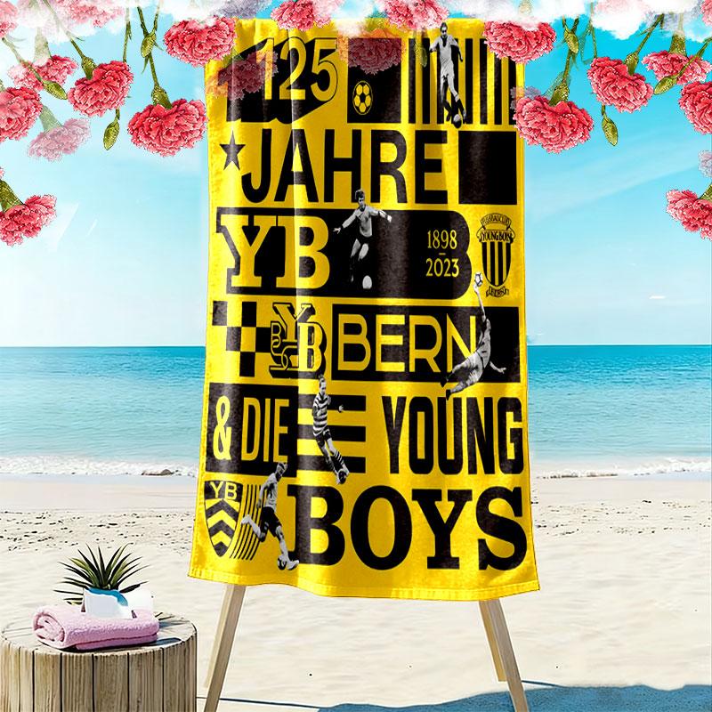 YB Print Beach Towel, Large Soft Quick Dry Towel for Beach Camping Swimming