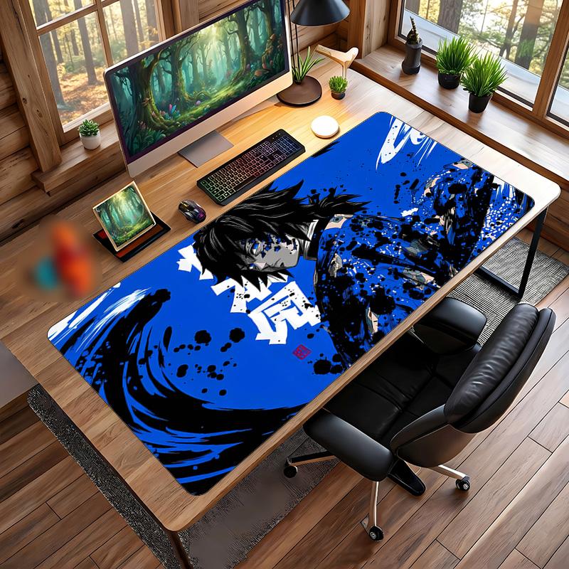 Tomioka Giyu Printed Mouse Pad Non-Slip Waterproof Rubber Desk Mat for Gaming Office Laptop Home Decor Gift
