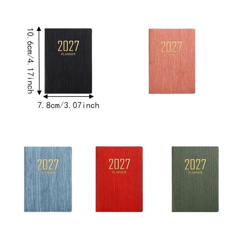 64 Sheets A7 Schedule Notebook Mini Diary Writing Pads 2027 Agenda Book  Weekly Planner