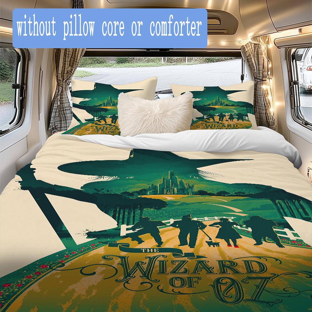 The Wizard of Oz Pattern Bedding,Quilt Set Quilt Cover Pillowcase Home Birthday Gift (1*duvet Cover+2*pillowcase,without core)SSJT0917012