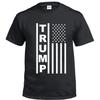 Trump White Flag Maga Republican Conservative Political 2020 Black T-Shirt