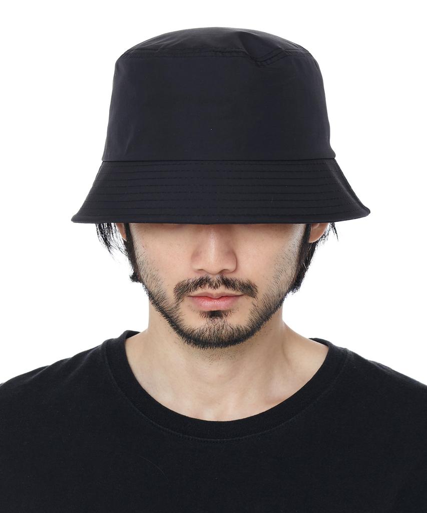Luoeseupaeg Oversized Nylon Bucket Hat (Black)