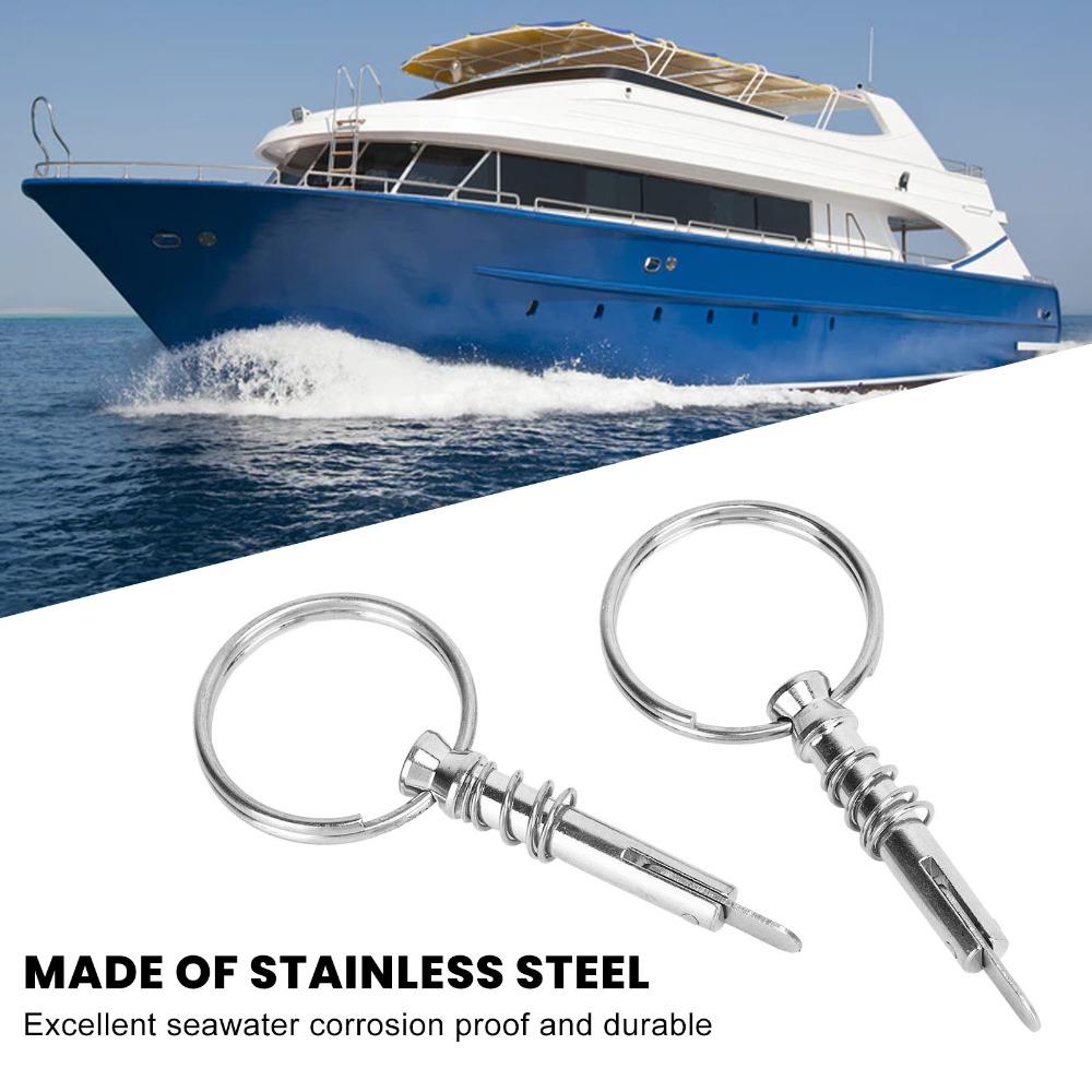 2PCS Corrosion Resistant Quick Release Pin 316 Stainless Steel Bimini Top Pin Marine Use