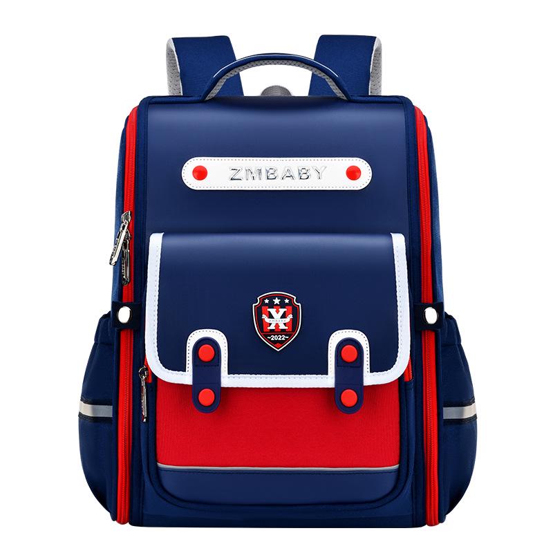 British Style Lightweight Backpack for Grades 1-3: Boys' & Girls' Sesame Design